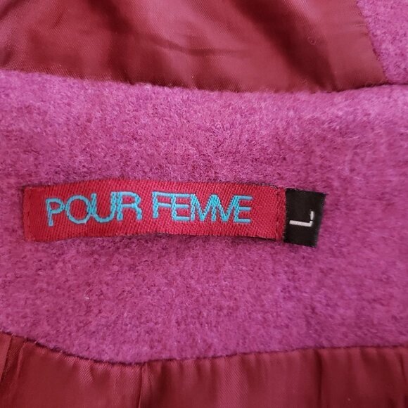 POUR FEMME Purple spring jacket coat Kids Youth Girls Size Large - Picture 4 of 9